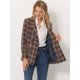 thumbnail image 3 of Chaqueta Formal Doble Botonadura Allegra K Naranja Azul S, 3 of 5