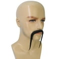 thumbnail image 4 of HPO Adult Men's Fu Manchu Fake Human Hair Mustache, 4 of 6