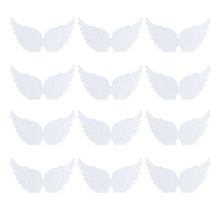 12pcs White Mini Wing Creative DIY Decor Angel Wing Gift DIY Costume Backpack Accessary Crafts Decorative Props