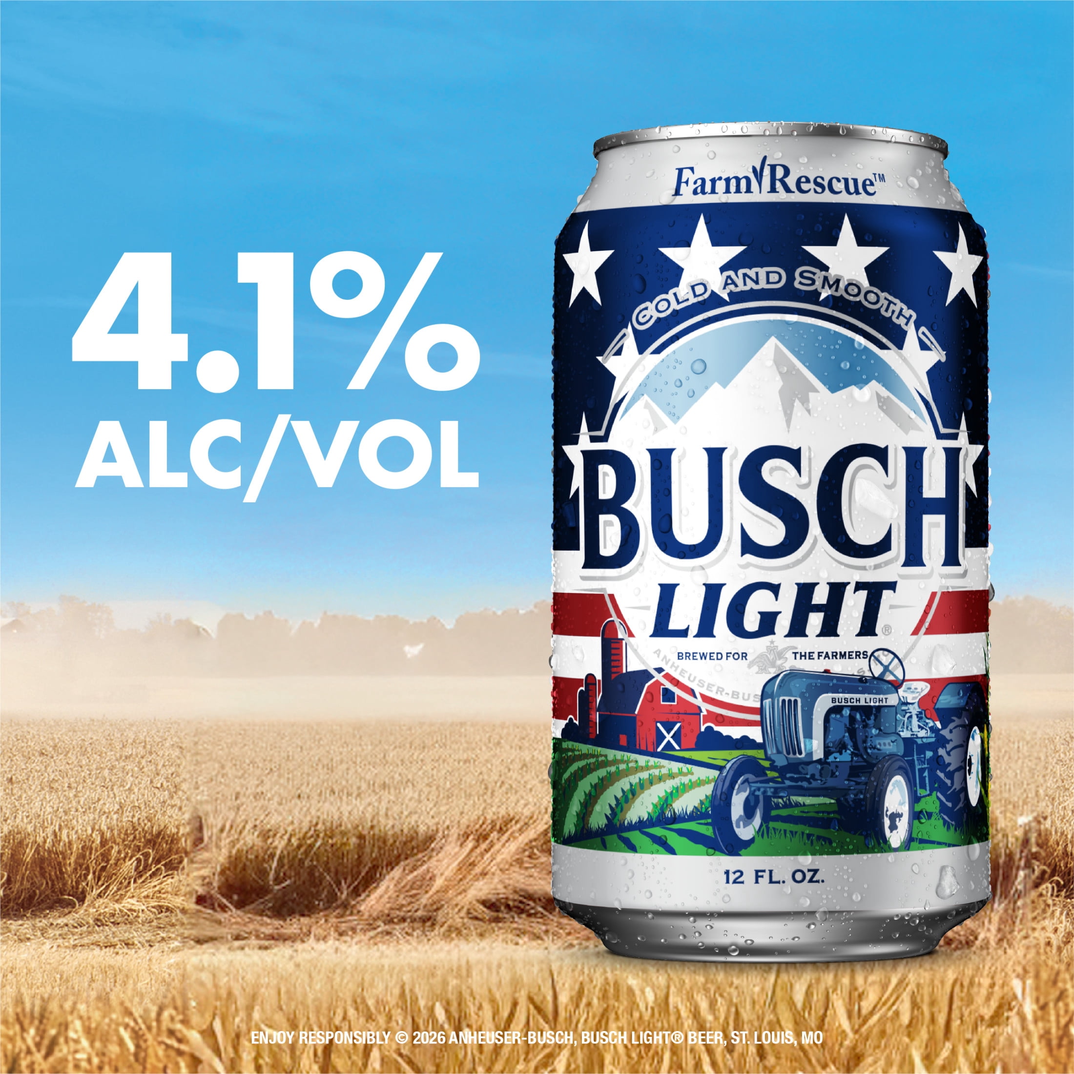 Busch Light American Light Lager Beer 25 fl oz 1 Aluminum Can 4.1% ABV