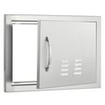 thumbnail image 6 of VEVOR BBQ Access Door, 20W x 14H Inch Single Outdoor Kitchen Door, Stainless Steel Flush Mount Door, Wall Vertical Door with Handle and vents, for BBQ Island, Grilling Station, Outside Cabinet, 6 of 9