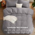 thumbnail image 4 of Set de Ropa de Cama Bedsure con Funda Nórdica y Sábana Ajustable Queen Gris, 4 of 9