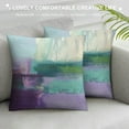 thumbnail image 3 of COMIO  Turquoise and Purple Abstract Art Pillow Cover, Modern Gray Home Decorative Throw Pillows Covers Cushion Cover for Bedroom Sofa Living Room, 3 of 5