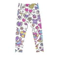 thumbnail image 4 of Outfits for Boys Girls, Girls Leggings 3-8T Casual Fall Stretch Cotton Jeggings Floral/Hearts Printed Tights Full Length Slim Fit Pant (4-5T, Multicolor K), 4 of 4