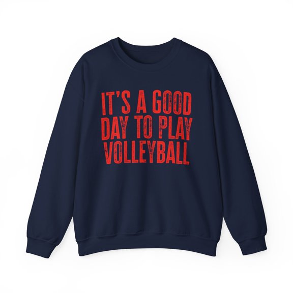 Volleyball Sweatshirt Gifts Crew Neck Shirt Long Sleeve Unisex