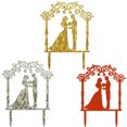 thumbnail image 3 of 3PCS Wedding Cake Topper Acrylic Couples Proposal Cake Pick Cake Decoration, 3 of 7