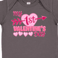 thumbnail image 4 of Inktastic My First Valentine's Day with Pink Heart and Arrow Boys or Girls Baby Bodysuit, 4 of 5