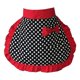 thumbnail image 3 of Half Apron Cotton Half Length Apron Little Dot Decor for Women Gilrs Ladies (Red), 3 of 3