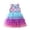 Purple, variant on Dress For Girls Short Sleeve Tutu Party Wedding Birthdayes Girls Clothes Size 4-5T
