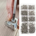 thumbnail image 3 of LOLIPPYY 1Set Silver Flat Head Tapping Screws Countersunk Wood Screws for Electronics and Vehicle Maintenance, 3 of 8