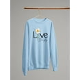 thumbnail image 3 of Live Simply Daisy Sweatshirt Women -Image by Shutterstock, Female 5X-Large, 3 of 4