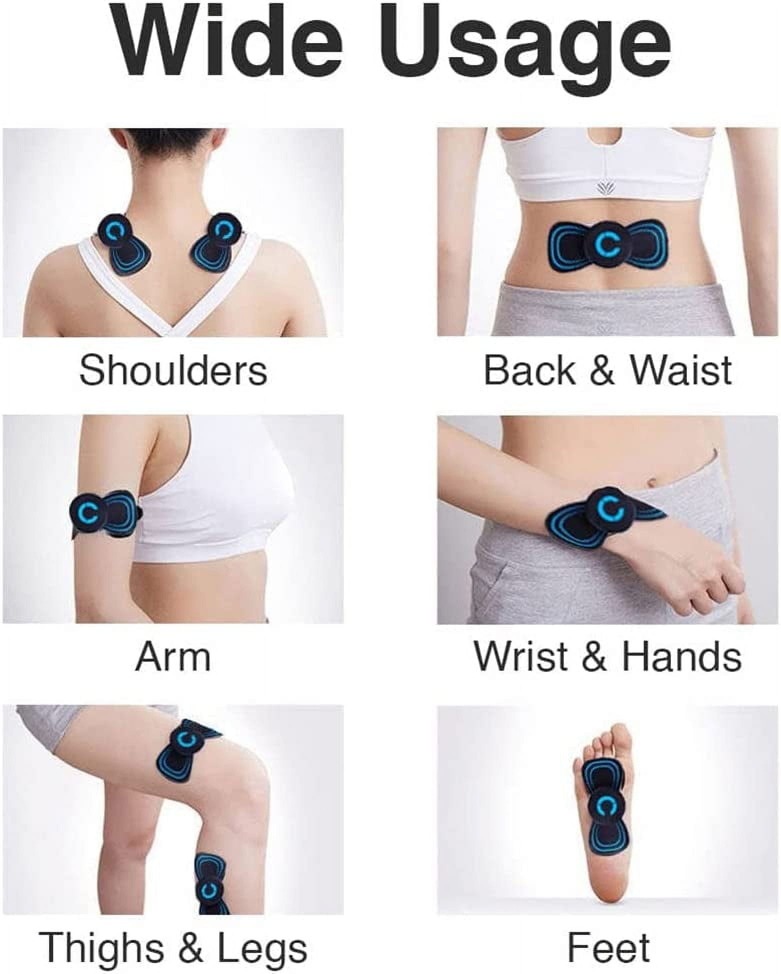 Electric Massagers 2Pack Pain Relief Shoulder and Neck Foot Body Massager  Multi-Functional Cervical Vertebrae Massagers Pad 