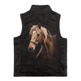 thumbnail image 5 of chaqlin Horse Vest for Girls 5-6 Black Sleeveless Full Zipper Vests Kids Vest Coat with Pockets Fall Winter Outfits, 5 of 6
