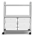 thumbnail image 5 of Topbuy 4-Drawer Rolling Storage Cart Metal Rack Organizer Shelf with Wheels Clear, 5 of 5