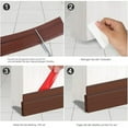 thumbnail image 3 of Home Defender, Soundproofing Expert For Your Doors, Energy Saver Design With Self Adhesive Flexibility, Noise Reduction Solution For A Quieter Home Life (39" L X 2" W), 3 of 6