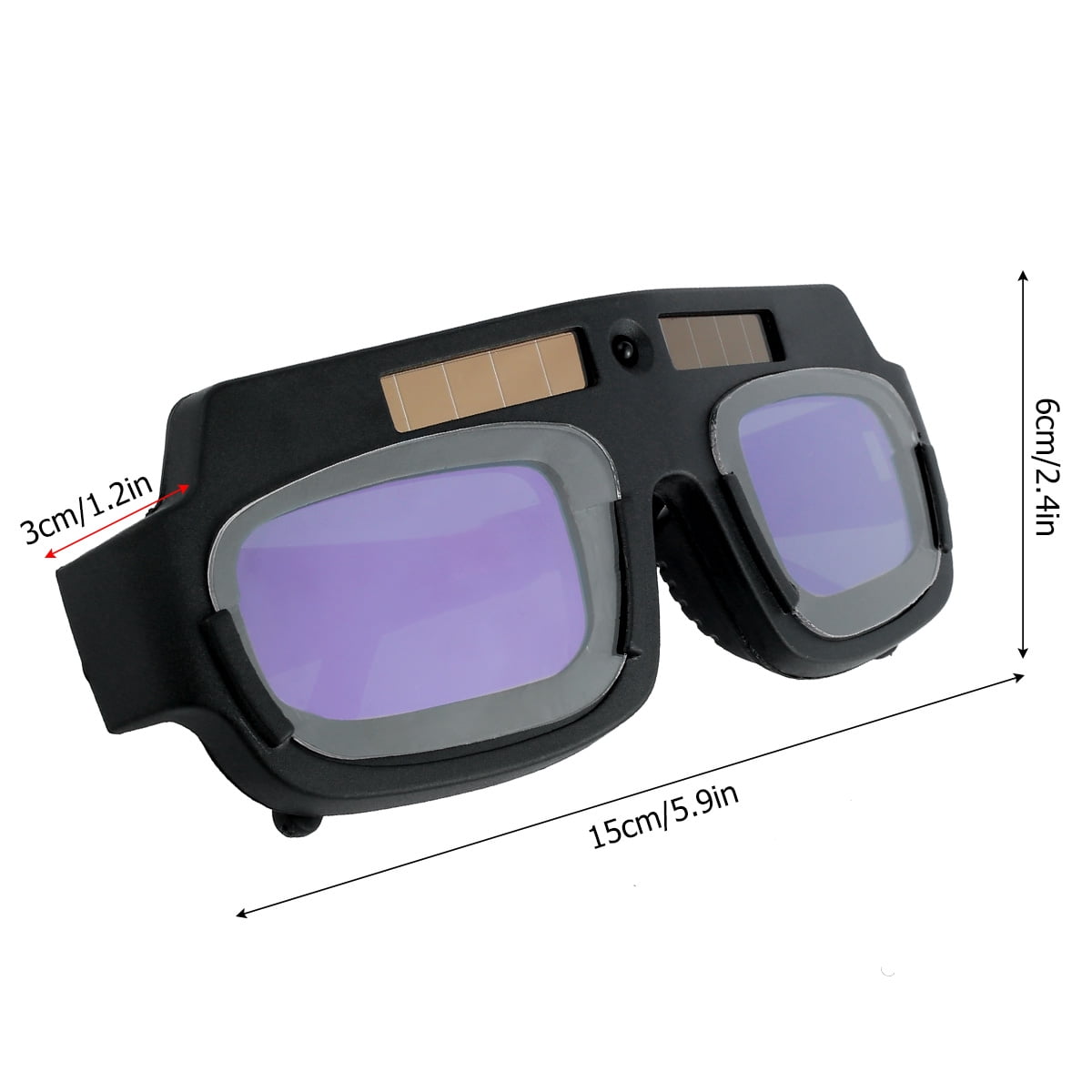 Lunettes De Soudeur Automatiques à Énergie Solaire - Protection UV Avec 5 Verres De Rechange, Réglables Et Confortables