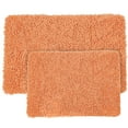 Somerset Home 2 Piece Memory Foam Bath Mat Peach