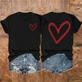 thumbnail image 2 of SHTXOZHI Women's Short Sleeve Round Neck Tops Summer Casual Graphic Tees 2024 Trendy Shirt, 2 of 3