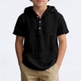 thumbnail image 2 of MuXiKeJi Clothes Polo Shirts for Boys Size 8 Button Closure Solid Color Short Sleeve Shirt Comfortable Trendy Tops Tees Shirts for Youth Boys Girls, 2 of 6