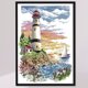 thumbnail image 3 of (F782) Hilo Algodón Ecológico 14CT Impresión A 2 Hilos 30×40cm Faro (4) Kit Serie Paisaje Punto Cruz (manual en Inglés), 3 of 9