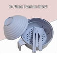 thumbnail image 3 of Microwave Ramen Bowl Set with Chopsticks - Durable,Nordic Pink, 3 of 5