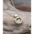 thumbnail image 3 of amangny Cool Wife Gifts, I Married My Wife for her Intelligence, and she Never Fails, Cute Birthday Heart Knot Gold Necklace from Wife, Funny Wife, Heart Knot Necklace, Gift for Wife, 3 of 5