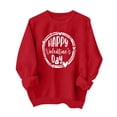 thumbnail image 1 of Amzcrzy Chandails pour Femmes Imprimé Mode Rouge Chandails Valentines Day Décontractés Manches Longues Col Rond Cadeaux Valentines Tops Valentines Day pour Femmes, 1 of 7