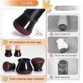 thumbnail image 6 of Kocwell Chair Leg Floor Protectors for Hardwood Floors with Felt Pads Covers to Protect Wood Furniture Leg Feet Cup Silicone Caps 32pcs Furniture Pads No Noise (Black 0.5"-0.75"), 6 of 7