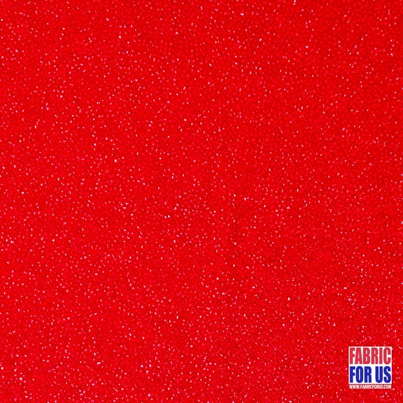 Glitter Enchanted All Over Stretch Fabric 60" Wide By The Yard Red