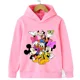 thumbnail image 2 of Ropa para niños, sudadera con capucha de Minnie para niñas, ropa para niños, sudadera con capucha con estampado de Mickey Mouse y el pato Donald, jersey de moda para exteriores para niños, 2 of 5