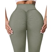 A AGROSTE Womens Seamless V-Cross High Waisted Workout Yoga Leggings