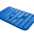 thumbnail image 2 of 1 Piece Striped Design Solid Memory Foam Bathroom Rug Set Non-Slip, 2 of 5