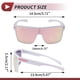 thumbnail image 4 of 1 juego de gafas de motocicleta anti-reflejo Tri-Acetato de Celulosa TR90 UV400 gafas de sol para ciclismo lente rosa marco blanco rosa, 4 of 6