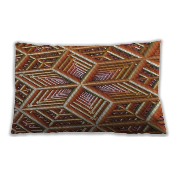 Ahgly Company Indoor Rectangular Patterned Lumbar Throw Pillow, 13 inch by 19 inch