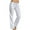 White 2, variant on Baqcunre Trousers Pants for Women Ladies' Solid Cotton and Linen Temperament Slim Casual Trousers Womens Fashion Women's Pants Womens Pants Womens Clothes White M