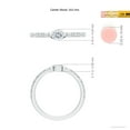 thumbnail image 5 of ANGARA Natural Oval Diamond Solitaire Ring in 14K White Gold for Women (Size-5x3mm| Color-G| Clarity-VS2) | April Birthstone, Birthday, Anniversary, Jewelry Gift for Women | Natural Diamond Ring, 5 of 10