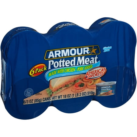 (2 Pack) Armour® Potted Meat 6-3 oz. Cans (Best Meat For Bbq)