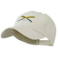thumbnail image 2 of Small Crossed Bats and Ball Embroidered Cap - Stone OSFM, 2 of 5