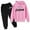 Z10Pink, variant on Krdevn Toddler Boys Back To School Clothes Double Side Distressed Mechanic Quote Graphic Hooded Top and Elastic Sweatpants 2 Piece Outfit Set 12-13 Years,Pink
