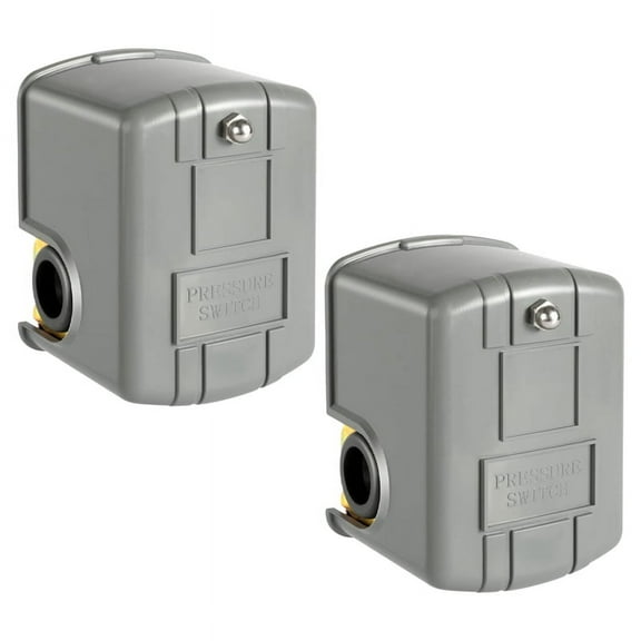 2Pc Pessure Switch for Well Pump, 30-50Psi Water Pressure Switch, 1/4In Female NPT Water Pump Pressure Control Switch