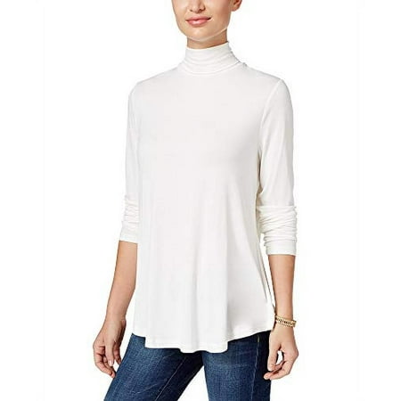 JM Collection Turtleneck Top (Eggshell, XXL)