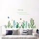 thumbnail image 5 of Inteprter Conjunto de pegatinas de pared, calcomanía de Cactus de dibujos animados, papel tapiz decorativo para interiores, póster extraíble, Decoración del hogar, 5 of 6