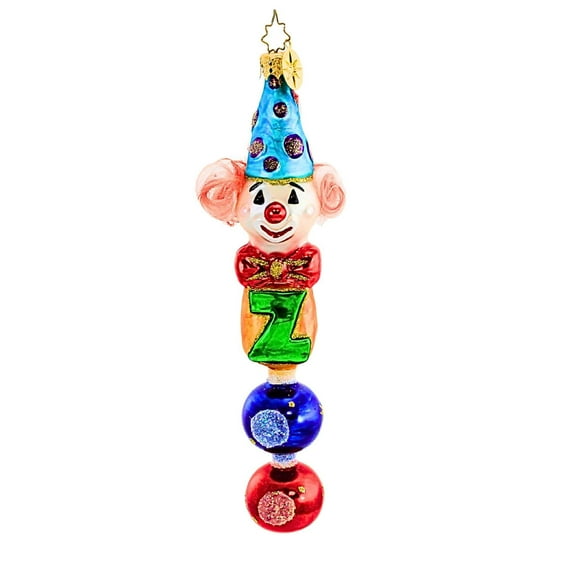 Christopher Radko Company 6.50In Happy Hairday, Glass, Ornament Baby Clown 1010948
