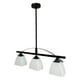 thumbnail image 4 of Lampara De Techo Luz Ideal, Colgante Lineal Negro 3 Luces., 4 of 5