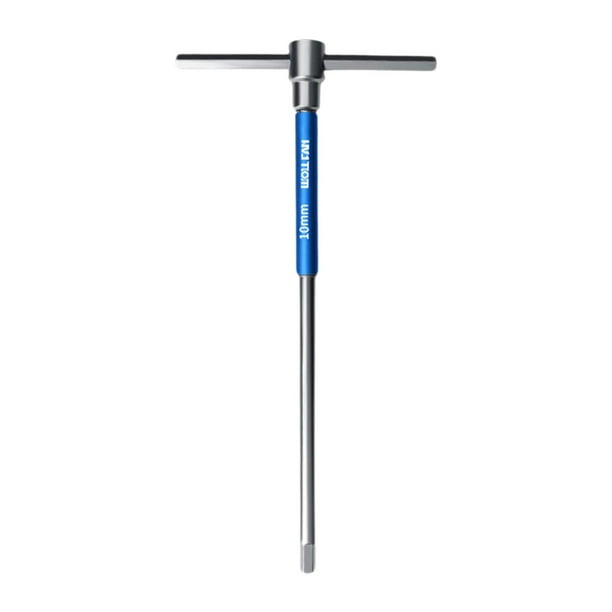 T Manejo de llave hexadecimal Conjunción de llave de llave Allen con manga giratoria, herramienta de reparación de bicicletas de bicicleta deslizante 10 mm