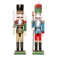 thumbnail image 1 of 2 Uds 30cm Alto Espadachín Cascanueces Decoración de Navidad Estantes Oficina CUTICAT soldado cascanueces, 1 of 8