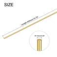 thumbnail image 2 of Unique Bargains 16Pcs Brass Rods 1.5mm x 400mm Round Metal Solid Shaft Rod Lathe Bar Stock Handle DIY Craft Making, Gold, 2 of 5