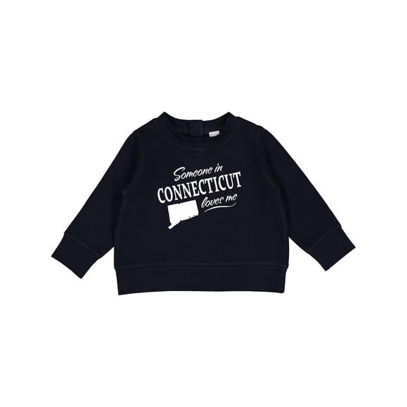 Inktastic Someone in Connecticut Loves Me Baby Sweatshirt