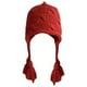 thumbnail image 1 of Gorro rojo de Año Nuevo para mujer, suéter con borlas de hilo de lana cálido para otoño e invierno, sombrero tejido a mano con protección para los oídos, sombrero japonés, 1 of 4