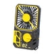 thumbnail image 5 of Ventilador portátil de mano, multifuncional, ajustable, ligero, personal, mini ventilador negro naranja, 5 of 9